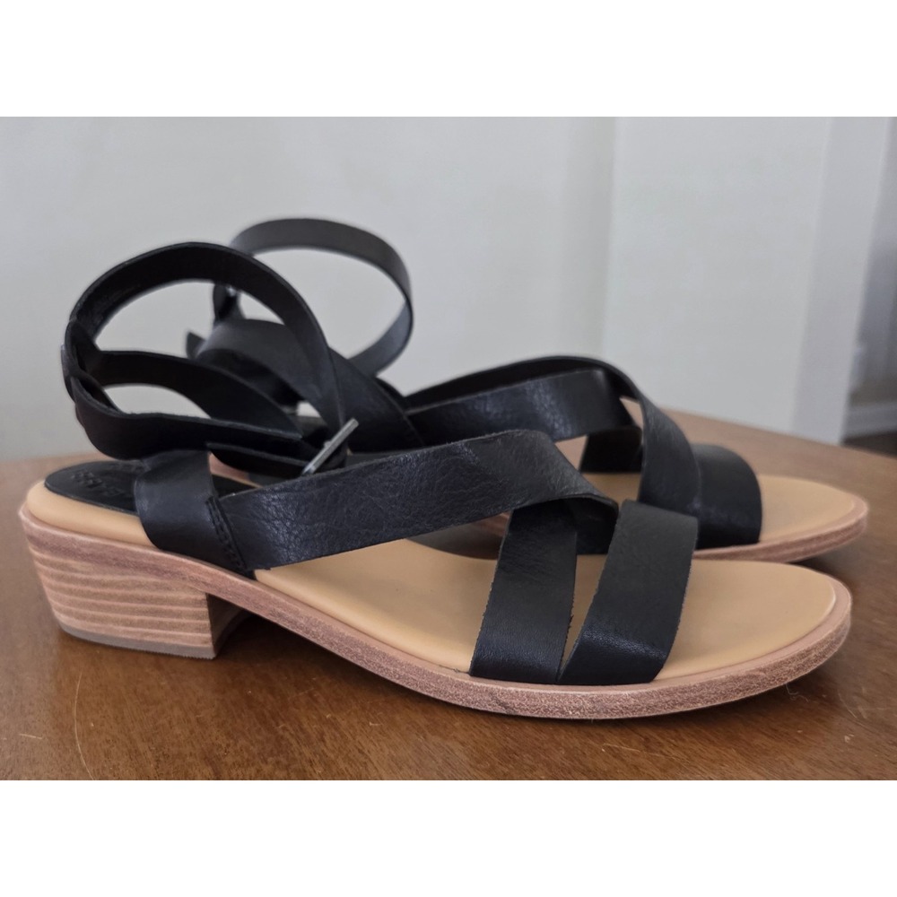 Cork Ease Marianna Ankle Strap Sandals Sz 10 Black